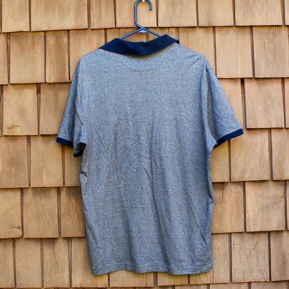 Banana Republic Luxury Touch Polo Short Sleeve Shirt Grey Blue XL Golf - Picture 6 of 7